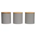 Maison by Premier Set Of Three Alton Grey Cannisters image 0
