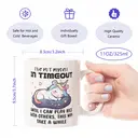 Alphynix 1pc, Funny Unicorn Coffee Mug 'I'VE PUT MYSELF IN TIMEOUT UNTIL I CAN PLAY NICE WITH OTHERS, THIS MAY TAKE A WHILE' Mug image 7