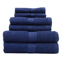 Thread & Loom Towel Set 2 x Bath Towels, 2 x Hand Towels, 2 x Face Cloths Navy image 0