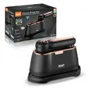 RAF Fer à repasser vapeur portable 1000 W, poignée pivotante à 180°, réservoir d’eau de 120 ml, vapeur verticale et continue, fer de voyage compact pour le repassage des vêtements image 1