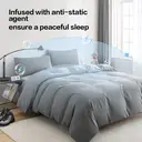 ochama x J.ZAO Parure de lit quatre pièces 120 g pour lit 1,8 m - Gris image 6