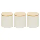 Maison by Premier Set Of Three Alton Cream Cannisters image 1