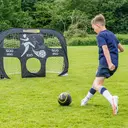 Kickmaster Football Kids Goal with Target Sheet Quick Up Large Black image 2