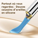 Sunluxy Cure-Oreille Visuel avec Caméra 8MP, 6 LED, Embout en Silicone Souple, Étanche IPX5, Recharge Type-C, Compatible iOS & Android – P6X, Noir image 4