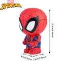 1pc Marvel Spider-Man Piggy Bank Officially Licensed 3D PVC Stereo Figurine Money Box Coin Bank Savings Jar Waterproof Shatterproof Collectible Desktop Organizer Home Decor Gift image 1