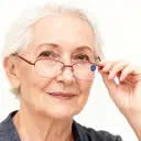 Lunettes de lecture à monture demi cadre rouge 300d image 3