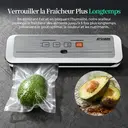 ATSHARK VS6621 Machine de mise sous vide 5-en-1 avec écran tactile et 50 sacs sous vide inclus - Blanc image 5