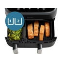 PHILIPS Friteuse sans huile Série 3000 NA351/00 double compartiment 9 L Noir image 3