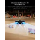 Eureka J12 Ultra Aspirateur robot avec fonction de lavage (Vidage automatique, Lavage et séchage), puissance d’aspiration de 5000 Pa, fonction de lavage rotative, double navigation LiDAR, évitement d’obstacles par IA 3D image 2