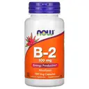 NOW Foods Vitamin B2 Riboflavin Energy Metabolism 100mg Vegan Capsules - 100 Capsules image 0