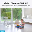 REOLINK E321 Caméra WiFi intérieure motorisée 3MP Super HD - Blanc image 9