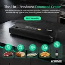 ATSHARK 5-In-1 Vacuum Sealer – High Pressure Touchscreen Design, Fast and Convenient, Includes 50 Vacuum Bags, Ideal for Home Food Preservation, Black, VS6621 image 1