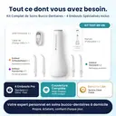 BAIR CARE M11 Hydropulseur dentaire avec assainissement UV (99,9 % d’élimination des bactéries), Très grand réservoir 360 ml, Rangement des buses, Rechargeable USB-C, Autonomie 30 jours, 4 modes de nettoyage, Étanche IPX8 pour appareils orthodontiques et voyage image 7