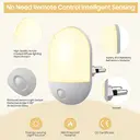 Arlgsite Nachtlicht mit Lichtsensor, warmweiß 2800–3200 K, SMD-LED 0,5 W, 110–220 V, ABS + Metall, 20 lm, für Schlafzimmer, Babyzimmer und Flur image 6