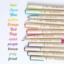 WRITECH Arts Sign Brush Pen 12 Assorted Vibrant Colors image 1