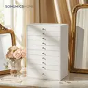 SONGMICSHOME HOME Boîte à bijoux à 10 niveaux - Blanc image 2