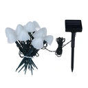 White Label Guirlande de lumières champignons solaires 200 LED 2V 200mA, batterie au lithium 1XAA 3V 500mAh, blanc chaud, distance lumineuse 25 cm, câble d'extension 20 m, panneau solaire et 8 fonctions image 0