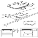 AEG NII74B10AB - Inductiekookplaat - 4 Zones 7,4kW PowerSlide image 1