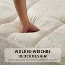 Canapé d'angle en L modulaire en chenille, 263 cm, 2 pièces, assise de 72 cm de profondeur, chaise longue, sans montage, avec coussins image 5