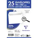 CLAIREFONTAINE Clairefontaine 9811C - Paquet de 25 Enveloppes Blanches 90x140mm - Auto-Adhésives - 90g/m² image 3