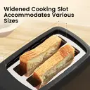 ochama Bread Machine Toaster - Breakfast Machine for Toast, Sandwiches, Bagels, Dual-Sided Multi-Function Light Food Appliance - 6-Level Baking 650W 3D Quick Bake image 3