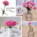 Yuejia Lot de 8 plantes roses artificielles - 28 cm image 2