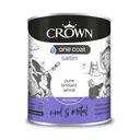 CROWN One Coat Satin Brilliant White 750ML image 1