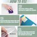 10pcs PVC Mirror Teardrop Shaped Decorative Mirror Sticker Removable Wall Sticker,gold,15*8CM image 5