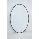 Melodieux Oval Wall Mirror 51x71cm Black Circle Hanging Wall Mirror Home Decorative Wall Mounted Vanity Mirror for Bathroom Living Room Hallway image 7
