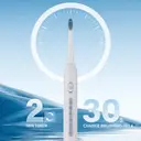 Sunluxy Sonic Electric Toothbrush – 5 Cleaning Modes, 40,000 VPM, 60-Day Battery Life, Rechargeable Travel Electric Toothbrush, Includes 8 Brush Heads, Smart Timer, T5 White image 7