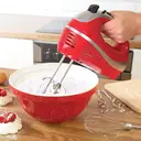 Quest Professional Hand Mixer - Red/Silver, Multi-Speed with Turbo Function and Attachments - Model 35820 image 2