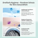 Comfee Waschmaschine 8 kg, mit Haustierhaarpflege-Programm und Dampffunktion, 16 Programme, Energieeffizienzklasse A-10%, Füllfunktion, leise und energiesparend, CF08EWP05W-HR, Weiß image 7