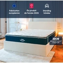 Morphea Matelas luxe hybride mémoire de forme 90x190 épais 30cm Victoria image 4