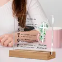 Alphynix Plaque de reconnaissance acronyme « PASTOR » en acrylique avec support en bois image 3