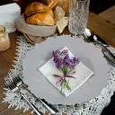 Maison by Premier Set of 4 33cm Dia White Reef Charger Plates image 1