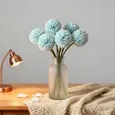 Wei's Moment Lot de 6 fleurs artificielles hortensias - Bleu image 1