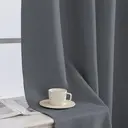 Rideaux occultants YSTYLE pour chambre et salon - Ensemble de 2 panneaux de rideaux isolants thermiques, 140x240 CM, LUAN, gris foncé image 5