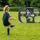 Kickmaster Football Kids Goal with Target Sheet Quick Up Large Black image 1