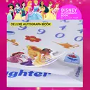 2pcs Disney Officially Licensed Disney Princess Deluxe Signature Autograph Book & Pen Set 100 Pages Sparkling Autograph Collector for Parties Magical Xmas Halloween Stationery Gift Shining Brighter Together image 6
