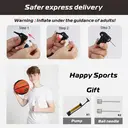 High-quality Rubber Basketball(27.5") Size5#Black/Brown image 7