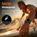 WalkerFit Sport Smartwatch-M6 Ultra-Black-2 Straps image 5