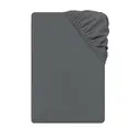 LeBonsoir Drap housse en polyester doux 90 x 190 x 30 cm - Gris foncé image 1