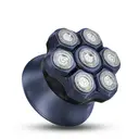 Komingdon Men's Shaving Head Electric Shaver, Waterproof and Rechargeable, Suitable for Dry and Wet Shaving - Ideal for Men's Skull and Bald Head Shaving bule image 8