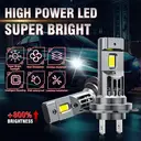 Bullvision H4 High and Low Beam H4 Bulbs, 6000K Cool White LED Light, 10000LM Brighter,1:1 Size Lights Bulb Plug and Play, Pack of 2 image 1