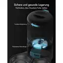 Petlibro Granary Dual Tray Automatic Feeder - 5L, Black, Timed Dry Food Feeder, Touch Controls image 4