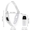 EYUSALL EMS Gesichtsstraffungsgerät mit Fernbedienung, V‑Face Gesichtsmaske mit 6 Massage‑Modi, 18 Intensitätsstufen, 40℃‑Wärmefunktion, 5‑Farben‑LED‑Lichttherapie weiß image 2