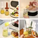 Maxcook 280ml /9.47oz Oil Dispenser with Brush - Glass Oil Bottle for Kitchen with
Silicone Heat Resistant Basting Brush image 8