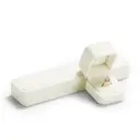 Oirlv Ring Box, Velvet White Ring Ear Stud Earrings Box Jewelry Display Engagement Wedding Keepsake Gift Box for Proposal,Engagement, Wedding, Bridal Ring Box, New Year Sale , Top gift picks image 5