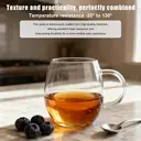 Ju7cer Transparent cup handle Glass Cup Tea Glasses Drinking Glasses Coffee Glass 300ml 1pc image 0