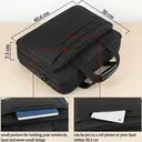 Laptop Bag 15.6 Inch, Laptop Briefcase Men Waterproof, Large Computer Bag Multifunctional Business Shoulder Bag for Men Women Messenger, Black, New Year Sale , Top gift picks image 3